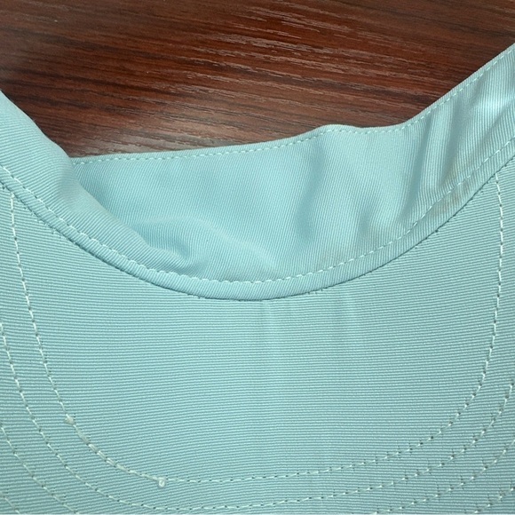 Y2K Coach Optic Signature Orange Blue Green Butterfly Print Visor One Size - Picture 8 of 9